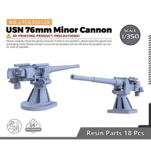 LYCG350229 1/350 Model Upgrade Parts USN 76mm Minor Cannon - Picture 1 of 3