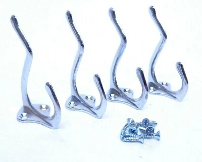 LOTE DE 4! Perchas de pared Liberty Hardware Company para abrigo y sombrero zinc con tornillos (ES) Foto 1 de 4