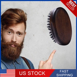 Natural Beard Brush Men Long Beard Grooming Boar Bristle Beard Comb NEW - Picture 1 of 6