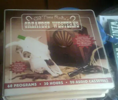 Old Time Radio’s Greatest Westerns, 64-page Booklet, 20 Audio Cassettes,60-Prog. - Image 1 of 4