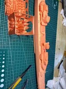 3D Printed 1/350 German Navy Elbing Destroyer Unpainted Model Kit - Picture 1 of 7