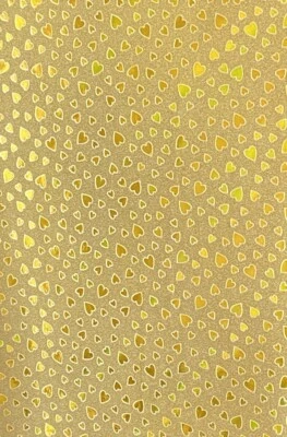 SYNTEGO NON SHED GLITTER PAPER 10 Sheets A4 Sparkly Self Adhesive Gold Glitter Paper 80gsm Holograpic Hearts