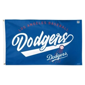 LOS ANGELES DODGERS COOPERSTOWN COLLECTION 3'X5' DELUXE FLAG NEW WINCRAFT 👀 - Picture 1 of 1