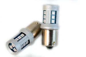 LUMEN 1156 Amber LED Turn Signal Light Bulb NB1156CW For Cars Trucks Vans - Picture 1 of 2