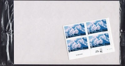 Scott #c137 Mt McKinley National Park Plate Block of 4 Airmail Stamps - Sealed - Image 1 of 2