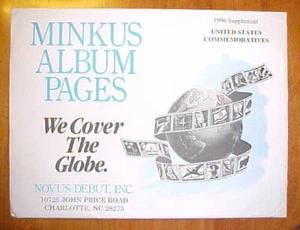 1996 Minkus U.S. Commemoratives Supplement Pages -- New Old Stock - Picture 1 of 1