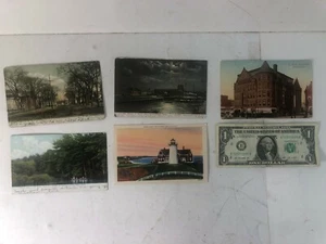 5 alte Postkarten - verschiedene Wahrzeichen & malerische Ansichten aus Massachusetts - 2 - Bild 1 von 3
