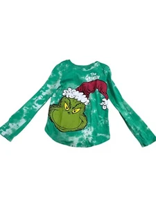 The GRINCH Girls Sz. Med. Dr. Suess LS T-Shirt Christmas EUC - Picture 1 of 4