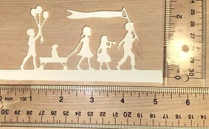 🙂 5 adornos de papel cartucho troquelado de papel de fiesta niños - Imagen 1 de 24