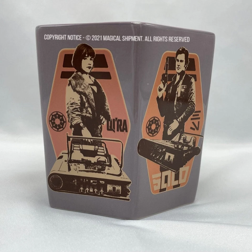 Set of 2 Disney Parks Hexagon Star Wars Characters Collectible Coffee Mugs