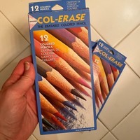 Dozen Blue Lead Blue Barrel Prismacolor Col-Erase Pencil with Eraser
