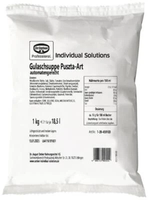DR. OETKER Dr.Oetker Gulaschsuppe Puszta Art Automatensuppe 6 x 1kg