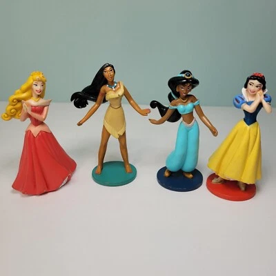 Lote de figuras de PVC de princesas Disney Pocahontas Blancanieves Jazmín Aurora adorno de pasteles Foto 1 de 4