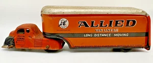 VINTAGE c1930s ALLIED MOVING VAN LINES CO TIN LITHO ADVERTISING TOY - Picture 1 of 8