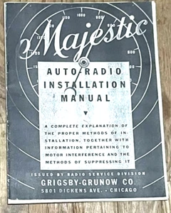 1933 Majestic Radio Manuel Ford Chevy Buick Plymouth Nash Olds Pontiac Dodge REO - Picture 1 of 9