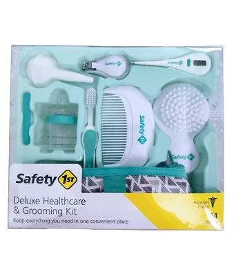 Safety 1st Deluxe Nursery Healthcare & Grooming Kit Aqua Baby Infant New - Image 1 of 4