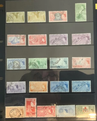 Bermuda Elizabeth 1953 Definitive Set SG135/50 Fine Used Cat £42.00 in 2023. - Image 1 of 3
