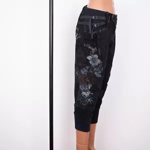 TANKUS Women's Crop 3/4 Multi Belted DRSHDW PUNK Japanse Design Pants Size S - Picture 1 of 20