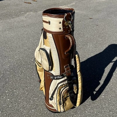 Fila Golf Cart Bag Good Used Condition Padded Shoulder Strap Vintage - Image 1 of 4