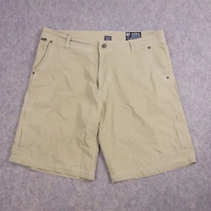 Kuhl Shorts 38 Beige Chino Outdoor Patina Dye Nylon Blend Outdoor Casual - Picture 1 of 12