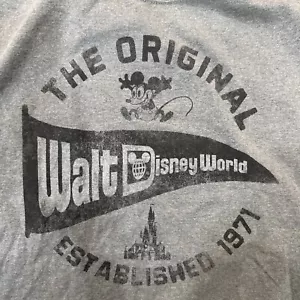 Disney Parks L'originale WALT DISNEY WORLD autentica maglietta grigio adulto MED - Foto 1 di 3