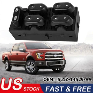 US Master Power Window Door Switch Control for 2004-2008 Ford F-150 Driver Side - Picture 1 of 7