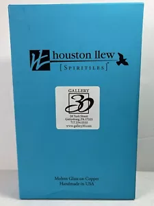 HOUSTON LLEW SPIRITILES #071 "CIAO" VETRO SU RAME DA APPENDERE Nuovo - Foto 1 di 16