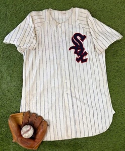 Rare Vintage Authentic 1955 Chicago White Sox Wool Flannel MLB Baseball Jersey - Picture 1 of 9