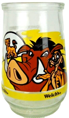 Disney's Lion King "Good Friends" Welch's Collector's Glass #2 Jelly Jar Mint - Image 1 of 4