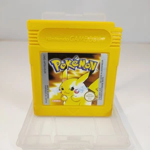Pokemon Versión Amarilla Original Nintendo Gameboy UK PAL Guardar Disponible - Imagen 1 de 11