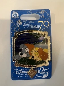 NUEVO - Prendedor para Dormir Dama y El Vagabundo Parques Disney 70 Aniversario 2025 - Imagen 1 de 1