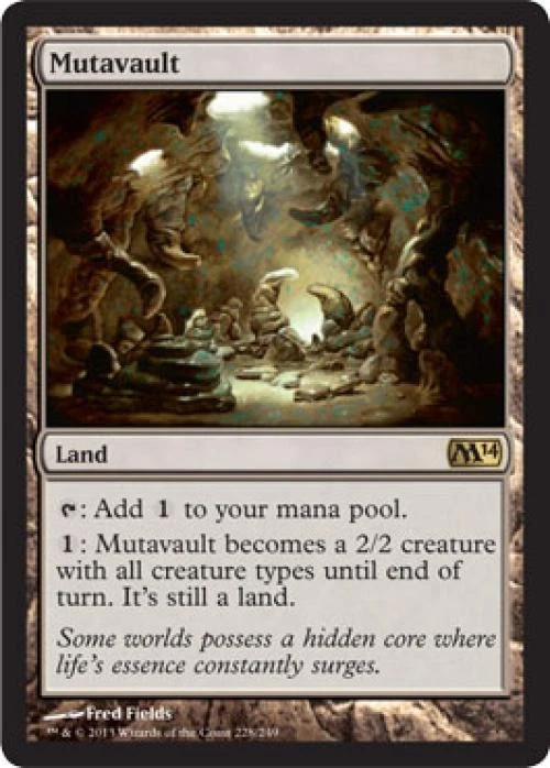 Mutavault -Foil Light Play MTG Magic 2014 Core Set - Image 1 of 1