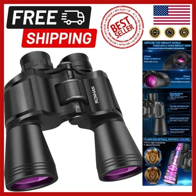 Compact 20x50 Military Grade Binoculars - Waterproof, Ideal for Adventure - Image 1 of 4