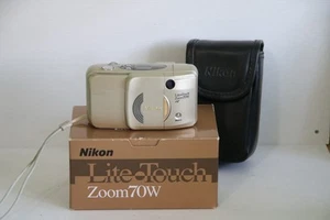 Nikon Lite Touch Zoom 70W 35mm Film Point And Shoot Camera Silver Tested - Picture 1 of 13
