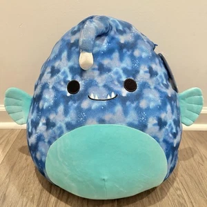 SQUISHMALLOWS Large DEEZO The Anglerfish~Tie Dyed~NWT Limited Edition Plush Toy - Picture 1 of 6