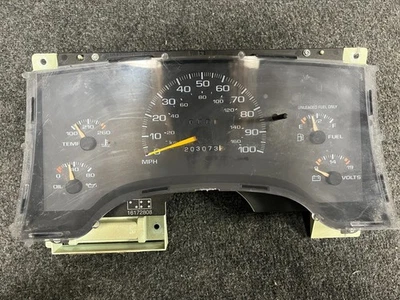 95-97 Chevy S10 GMC Sonoma Gauge Cluster 16172809 Foto 1 de 4