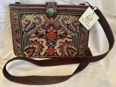 Authentic Mary Frances Tempting Beaded Embroidered Bag Crossbody Purse NWT - Image 1 of 4