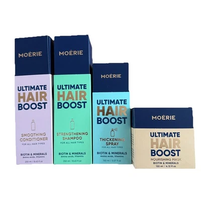 Moerie Hair Care Shampoo , Conditioner, Hair Mask, Thickening Spray - Image 1 of 2