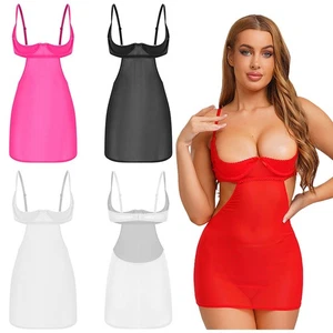 Women Dress Lace Nightwear Teddy Sleepwear Backless Clubwear Ladies Lingerie - Picture 1 of 60