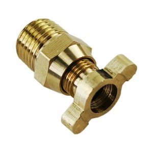 NPT 1/4" Universal Radiator Style Thread Male Brass Petcock Drain Plug - Picture 1 of 8