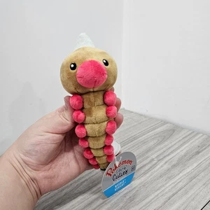 Pokemon Center Sitting Cuties Weedle Plush # 13 WITH TAG Brown Pink Gen 1 - Picture 1 of 3