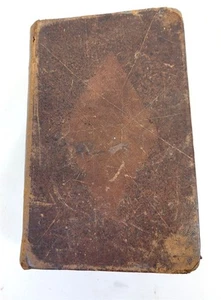 1812 Holy Bible Old & New Testament Leather Covered Book Hudson & Goodwin ~ T210 - Imagen 1 de 9