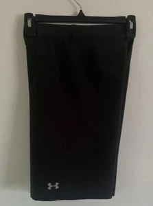 UNDER ARMOUR Youth Boy's Black Flat Front Quick-Dry Shorts~~Size 12 - Picture 1 of 7