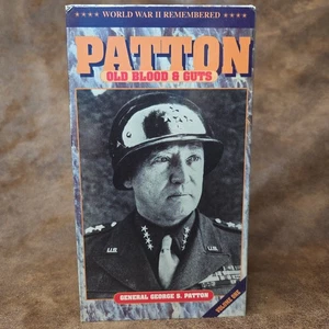 Patton Old Blood and Guts (VHS 1995) Vol 1 WWII Remembered Series General Army - Picture 1 of 3