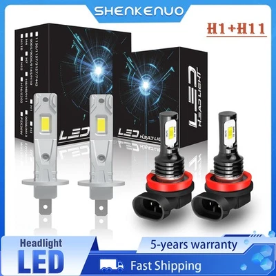 Combo de bombilla de haz alto bajo faro LED para Hyundai Elantra 2011 2012 2013 H1+H11 Foto 1 de 4