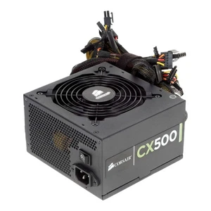 CORSAIR CX500 V2 CMPSU-500CX V2 500W 80+ ATX 20+4-PIN ATX12V PCIe SATA MOLEX FDD - Photo 1/3