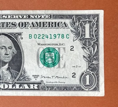 February 24, 1978 (B 02241978 C) Birthday Note $1 One Dollar Bill - Image 1 of 3