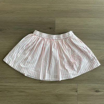 Mayoral Pink and White Striped Skater Skirt Girl’s Size 8 - Image 1 of 4
