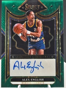 2024-25 Panini Select Alex English Auto /49 - Nuggets Legend PRIZM SSP! - Imagen 1 de 2