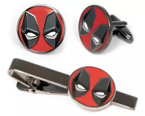 Gemelli Deadpool X-Men fermacravatta Marvel gemelli supereroi gioielli matrimonio - Foto 1 di 4
